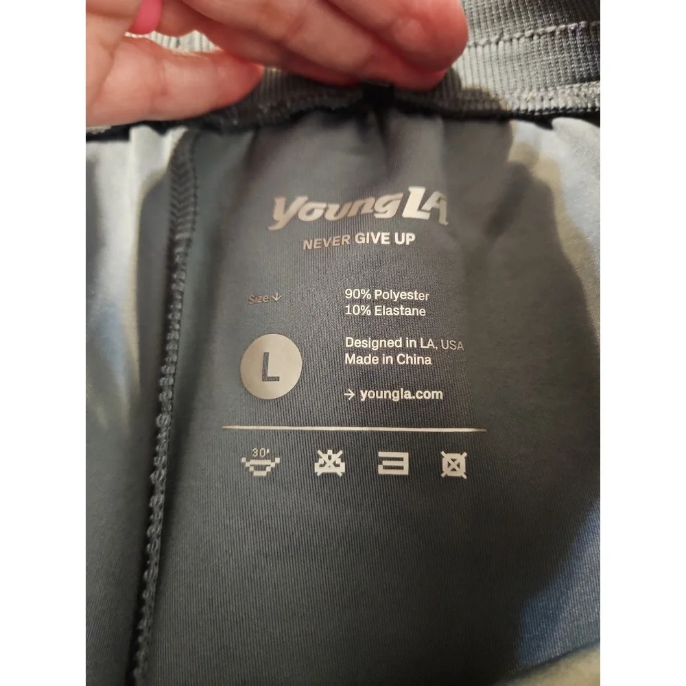 YoungLa Kick Back Jogger Mens size Large Sweatpants Drawstring Polyester (1800